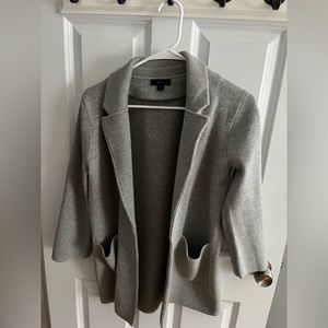 J Crew Sweater Blazer in Light Grey - Size XS